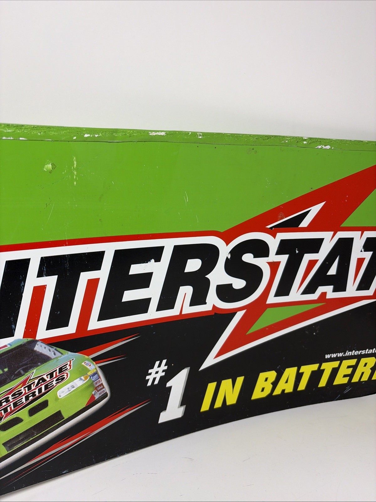 Interstate Batteries Metal Rack Topper Sign 23×12 Advertising Garage Mancave