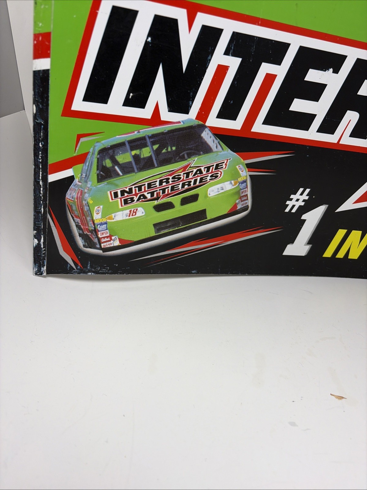 Interstate Batteries Metal Rack Topper Sign 23×12 Advertising Garage Mancave