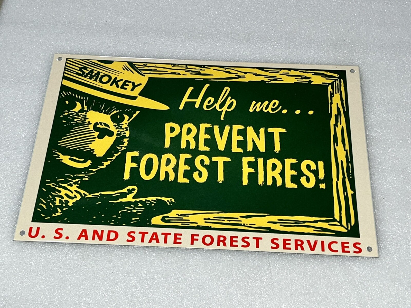 12” Protect Forests Wildfires Heavy Metal Vintage Style Steel Sign