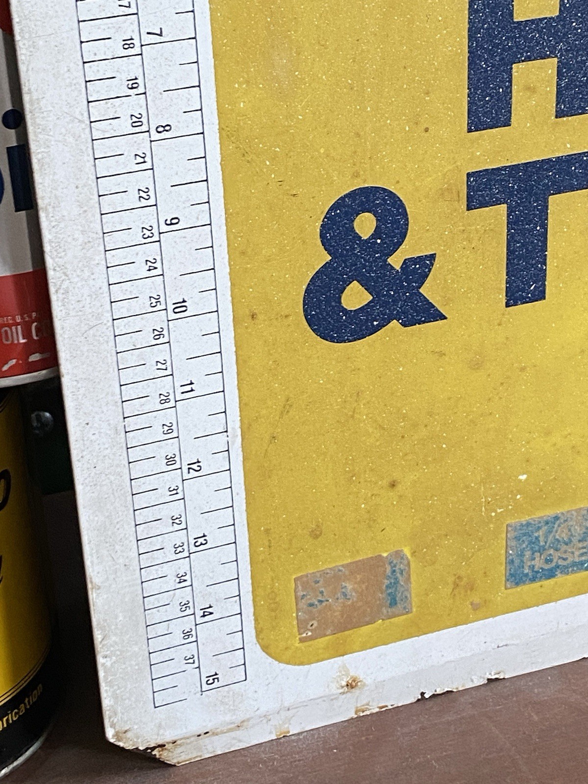 Old ANCO Auto Parts Sign Original Gas Station Ad Motor Oil Can Antique Mobil DX