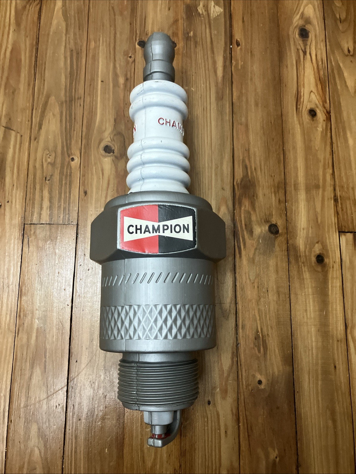 VTG Plastic Blow Mold Champion Spark Plug Advertising Station Store Display 22”