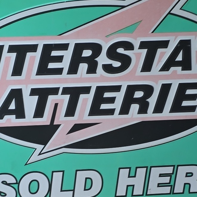 Interstate Batteries Green “Sold Here” Advertising Sign – Gas & Oil Theme