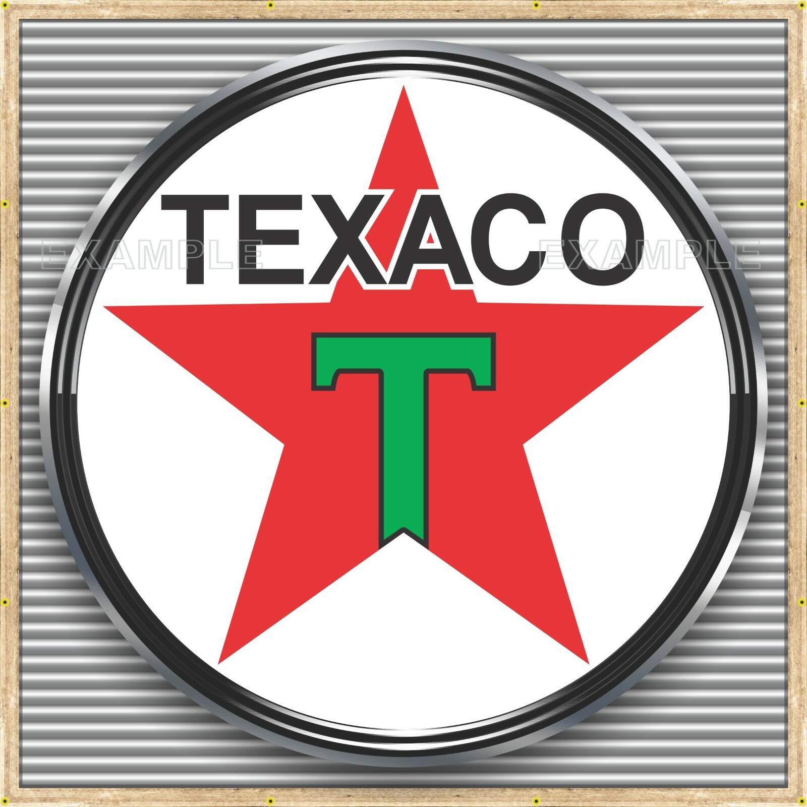 TEXACO STAR GAS SERVICE STATION BANNER SIGN GARAGE ART MURAL MED L XL XXL SIZES