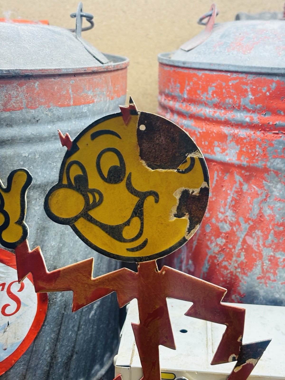 Reddy Kilowatt Porcelain Advertising Sign 12 inches