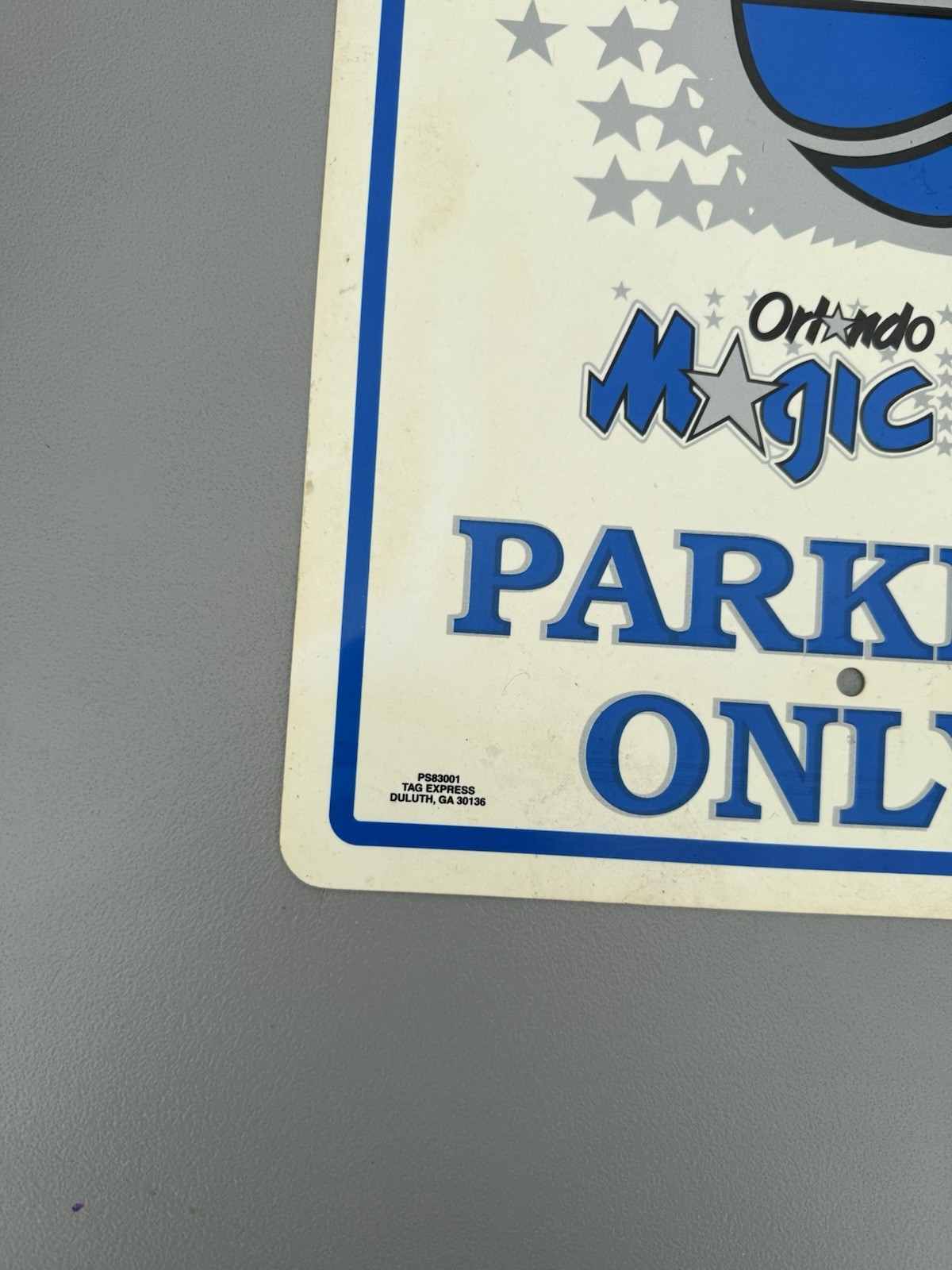 Orlando Magic Parking Only Sign – Magic Fans – NBA Vintage Garage Room Sign