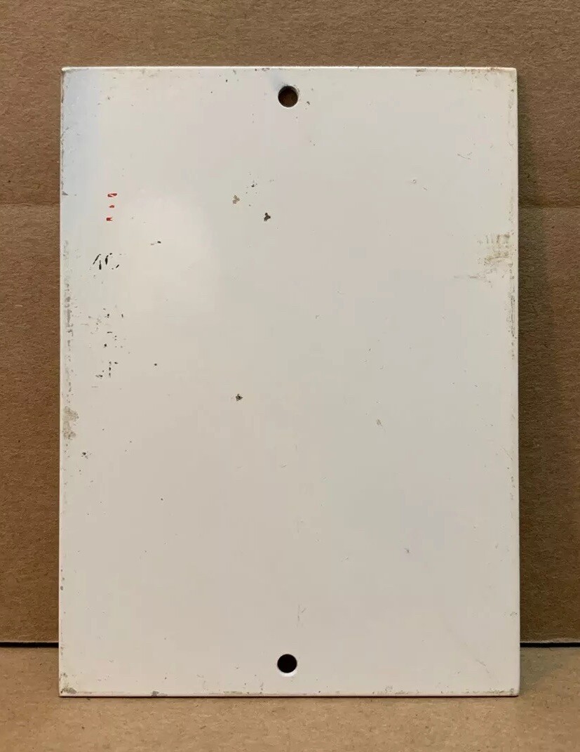 Vintage No Smoking Shut Off Engine Sign Metal Gas Pump Oil Attendant Garage