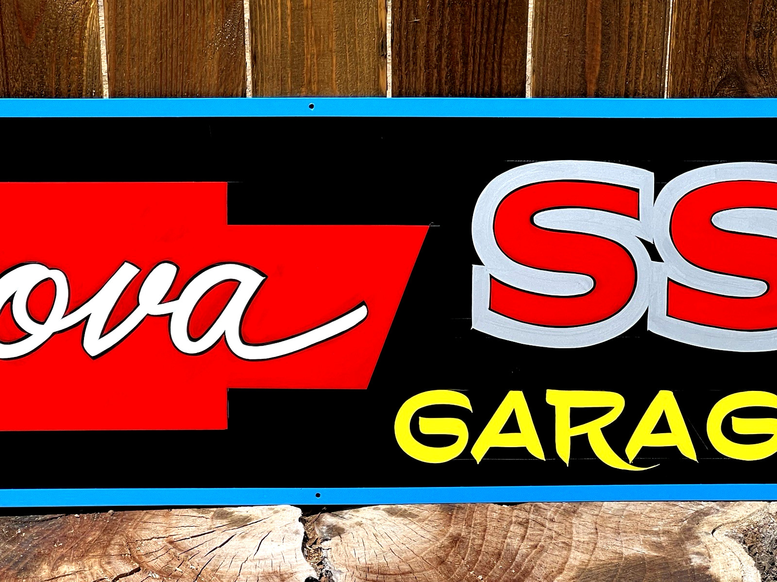 36″ CHEVY NOVA SS SUPERSPORRT GARAGE SIGN Hand Painted CHEVROLET Shop Car ART