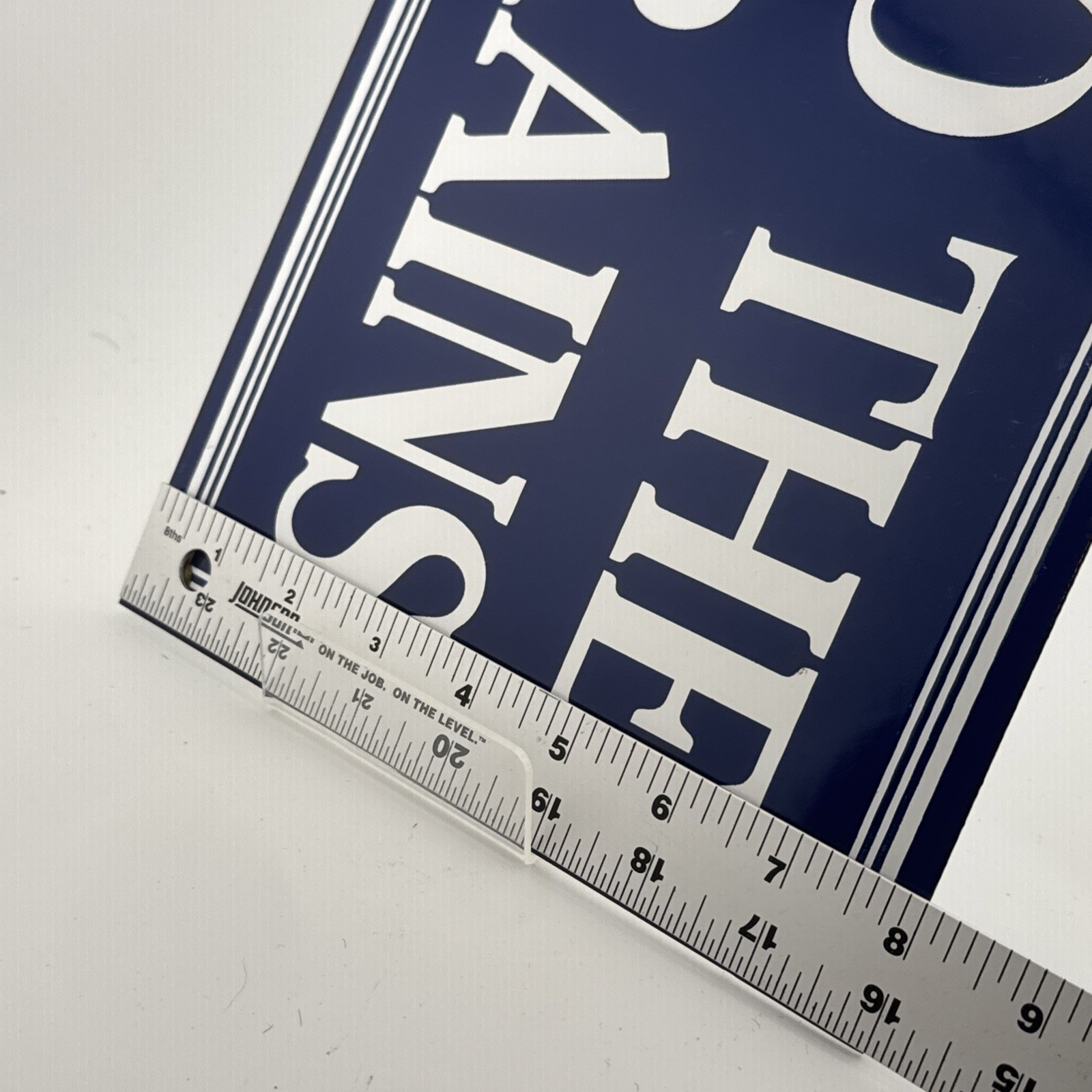 Vintage To The Trains Railroad Sign – Directional Railway Station Porcelain Sign