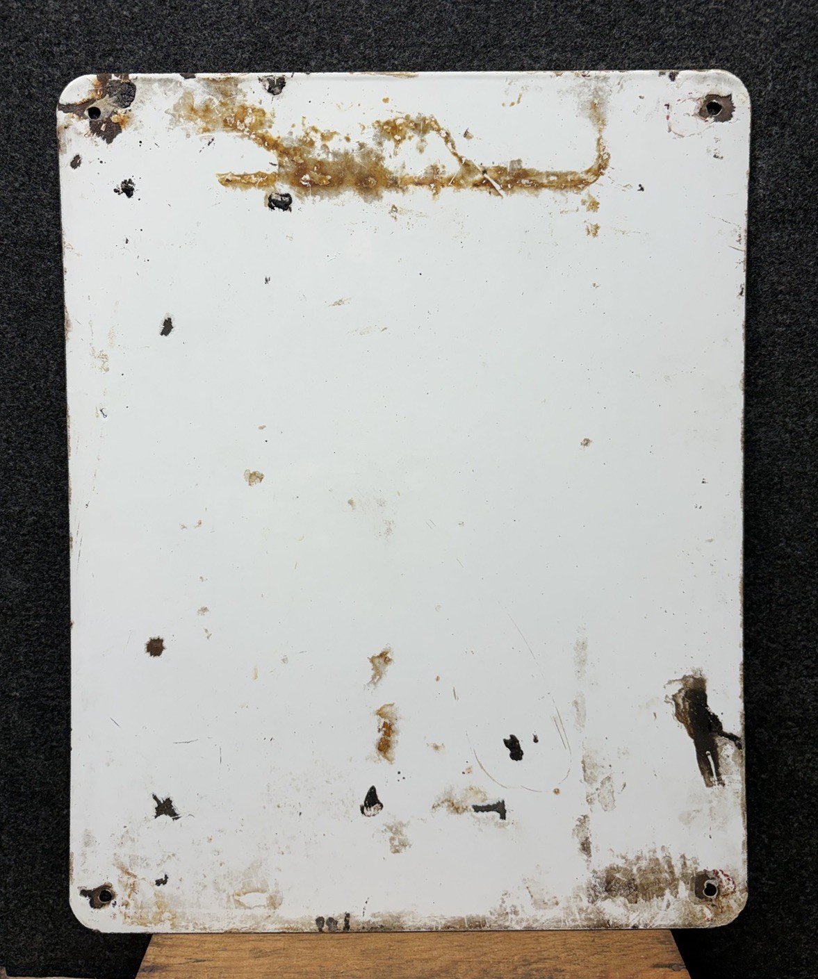 Vtg 1949 Standard Oil Red Crown Gasoline Porcelain Gas Pump Plate Sign 15” X 12”