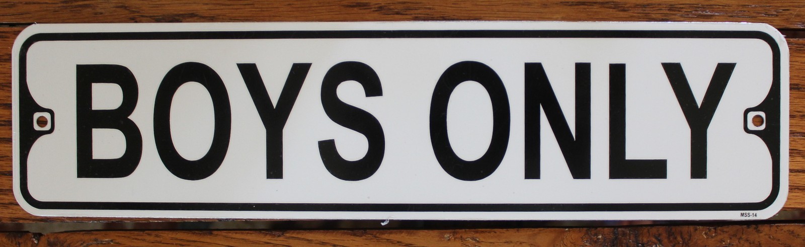 Boys Only Metal Street Sign Quality Crafted maker Door Keep out Decor 12″ x 3″