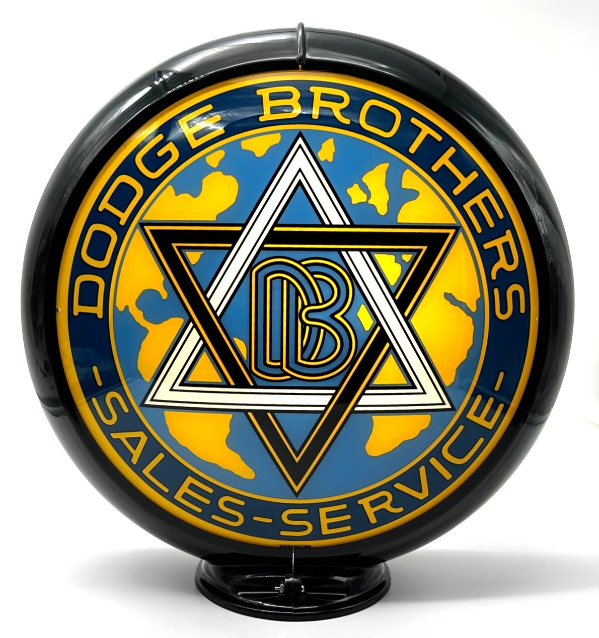 DODGE BROTHERS SALES – SERVICE 13.5″ Gas Pump Globe – SHIPS ASSEMBLED!