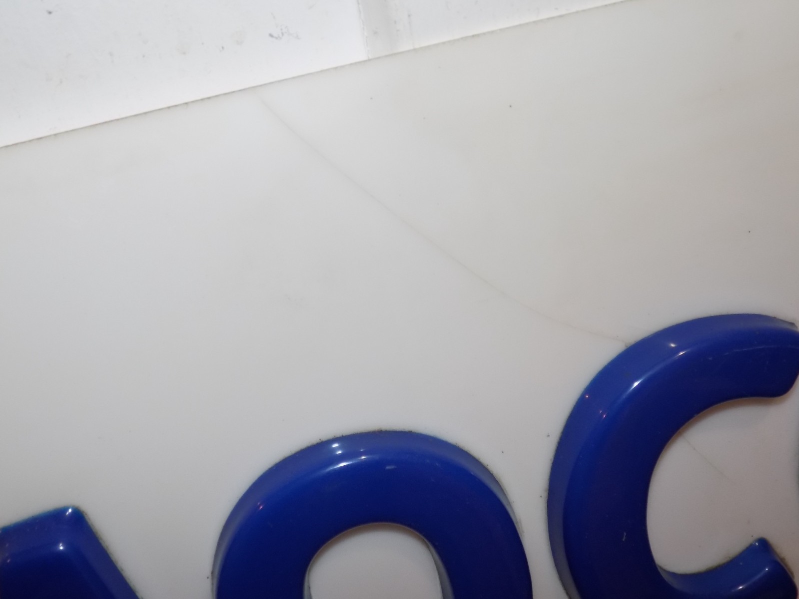 Vintage Amoco Embossed Plexiglass Sign