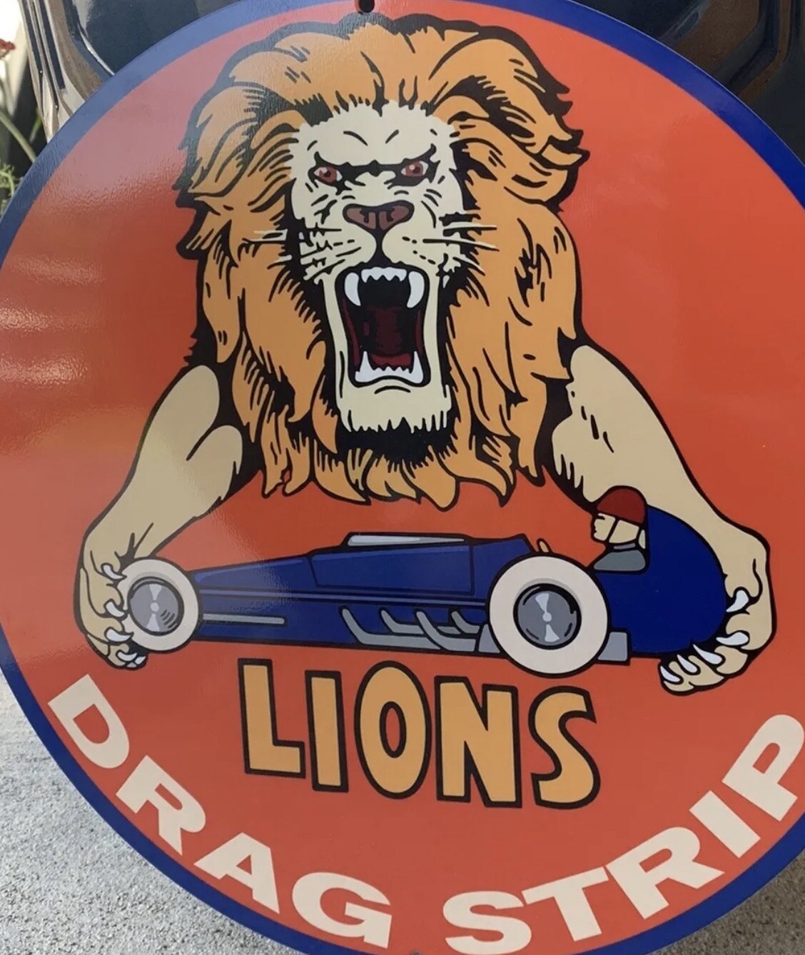 Top Quality Lions Drag Racing Hot Rod vintage reproduction Garage Sign