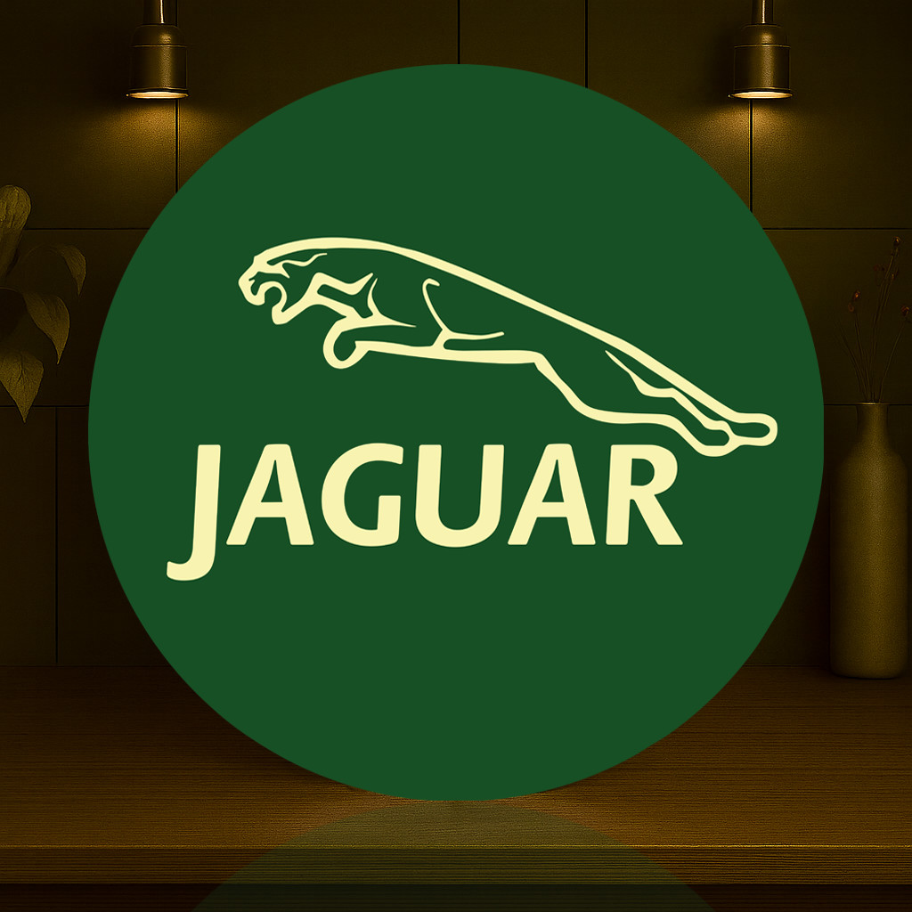 JAGUAR – Leaping Cat Vintage Heavy Metal Sign (XL – 19.7” / 50 cm)