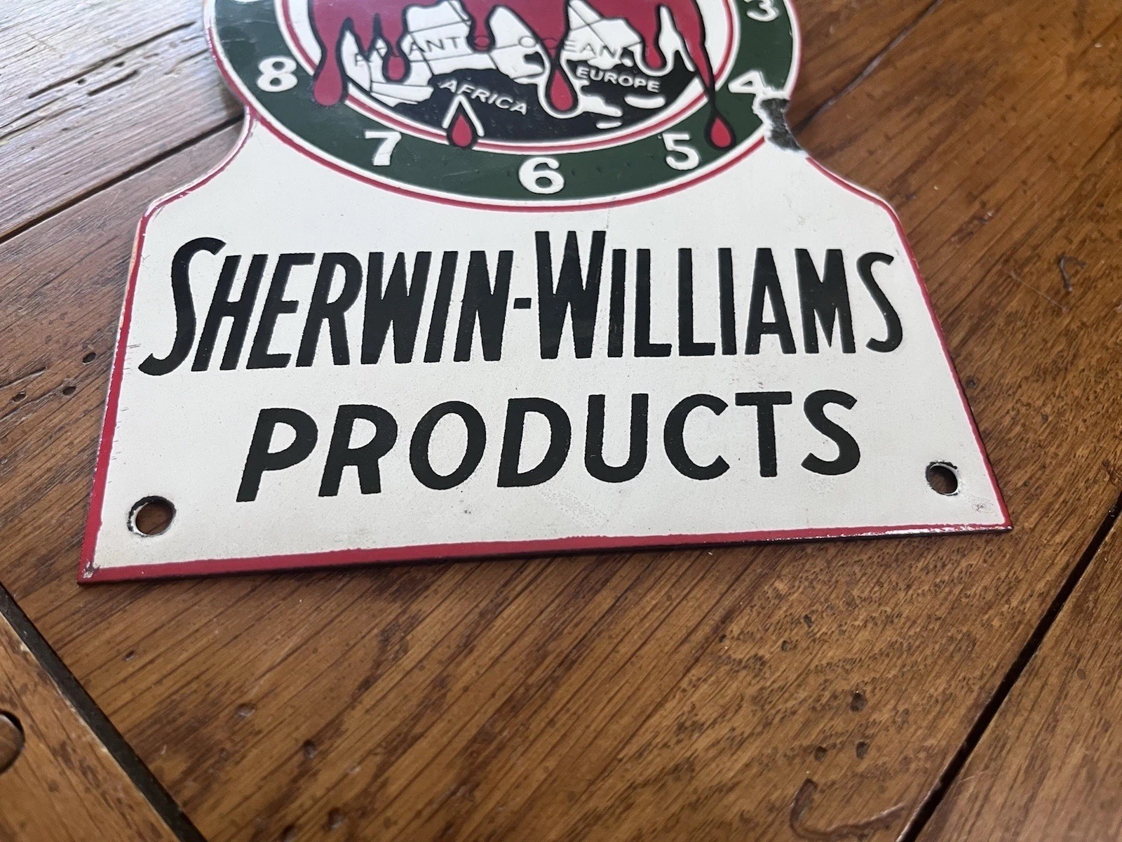 VERY NICE PORCELAIN SHERWIN- WILLIAMS PRODUCTS SOLID SIGN