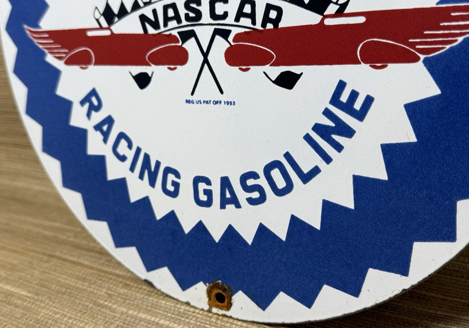 VINTAGE PURE GASOLINE PORCELAIN SIGN GAS STATION PUMP PLATE MOTOR OIL SERVICE