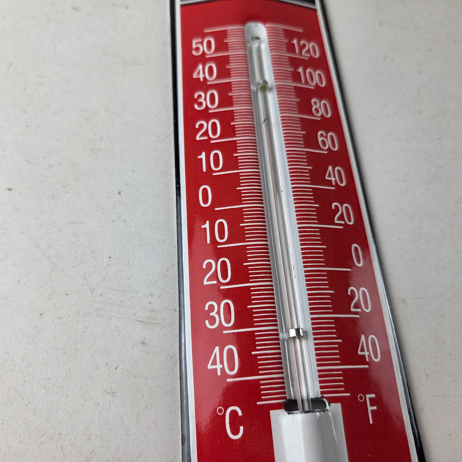 Vintage Lion Gas Sign – Service Station Pump Ad Sign on Porcelain Thermometer