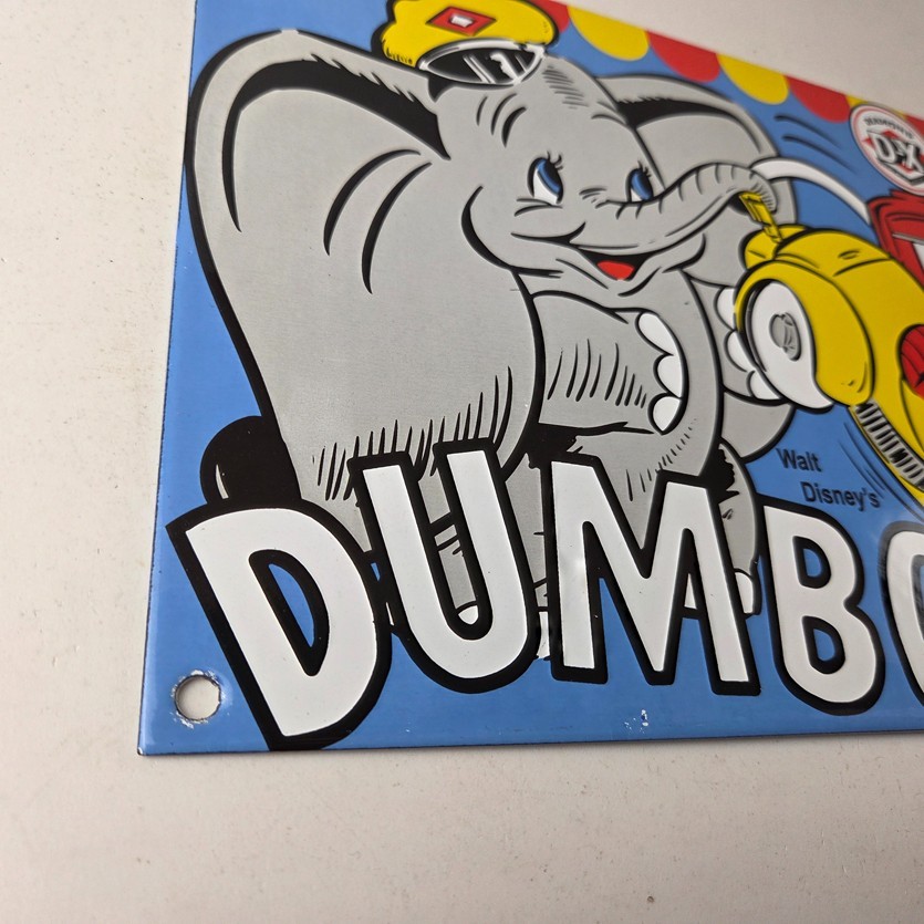 Vintage DX Diamond Dumbo Sign – Gasoline Pump Plate Porcelain Service Sign