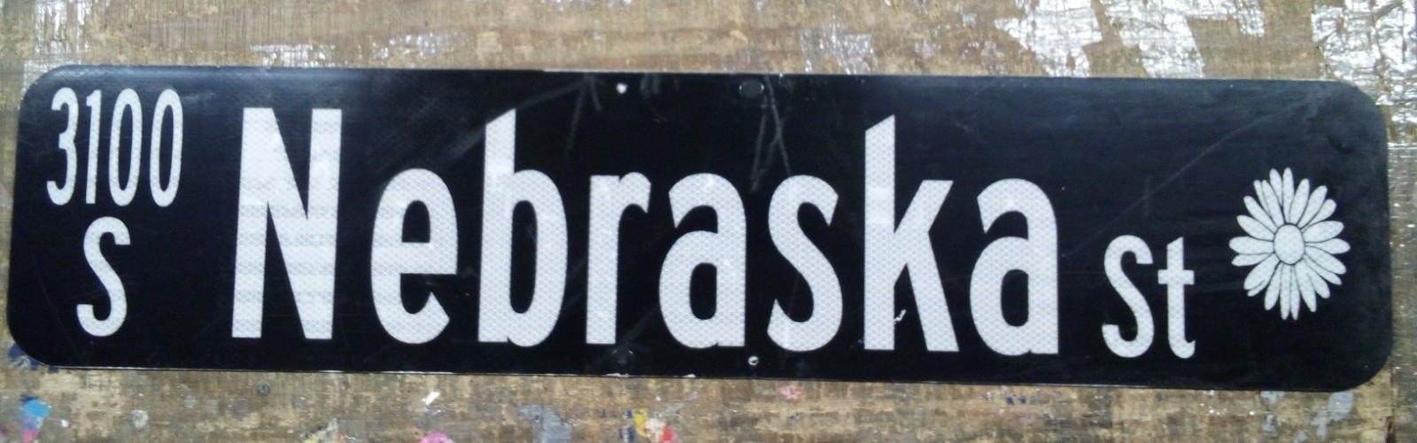 AUTHENTIC RETIRED ROAD STREET SIGN NEBRASKA ST MARION INDIANA 36″X8″