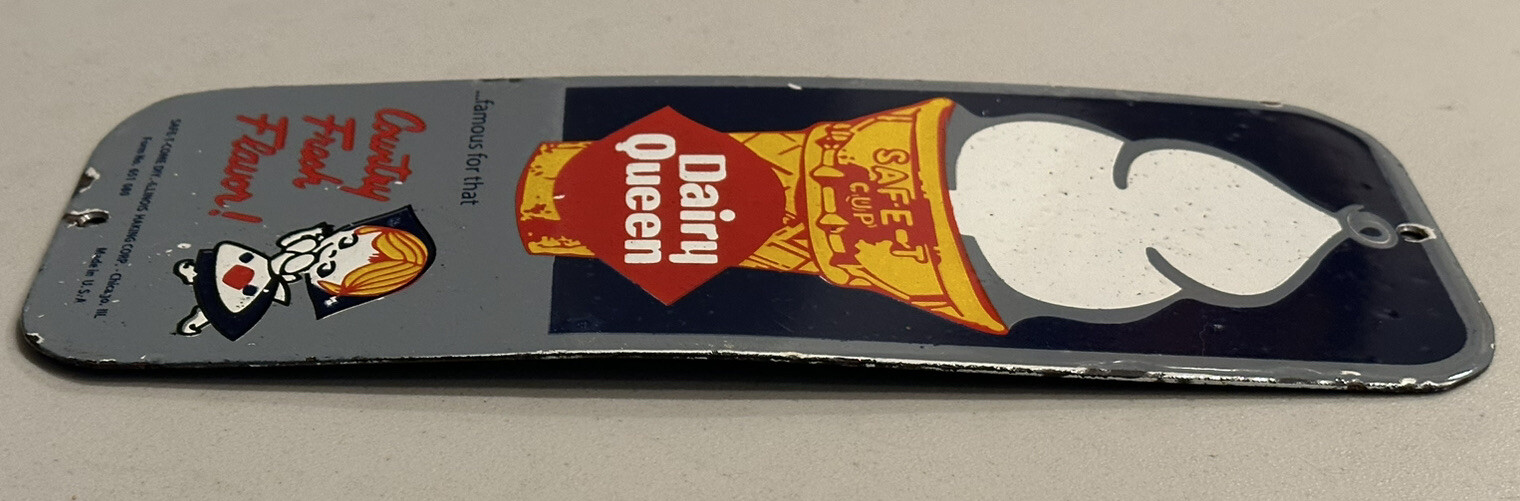 Dairy Queen Porcelain Metal Sign