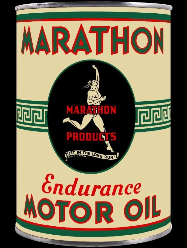 Marathon Endurance Motor Oil Can Themed NEW Metal Sign: 12×16″ Ships Free