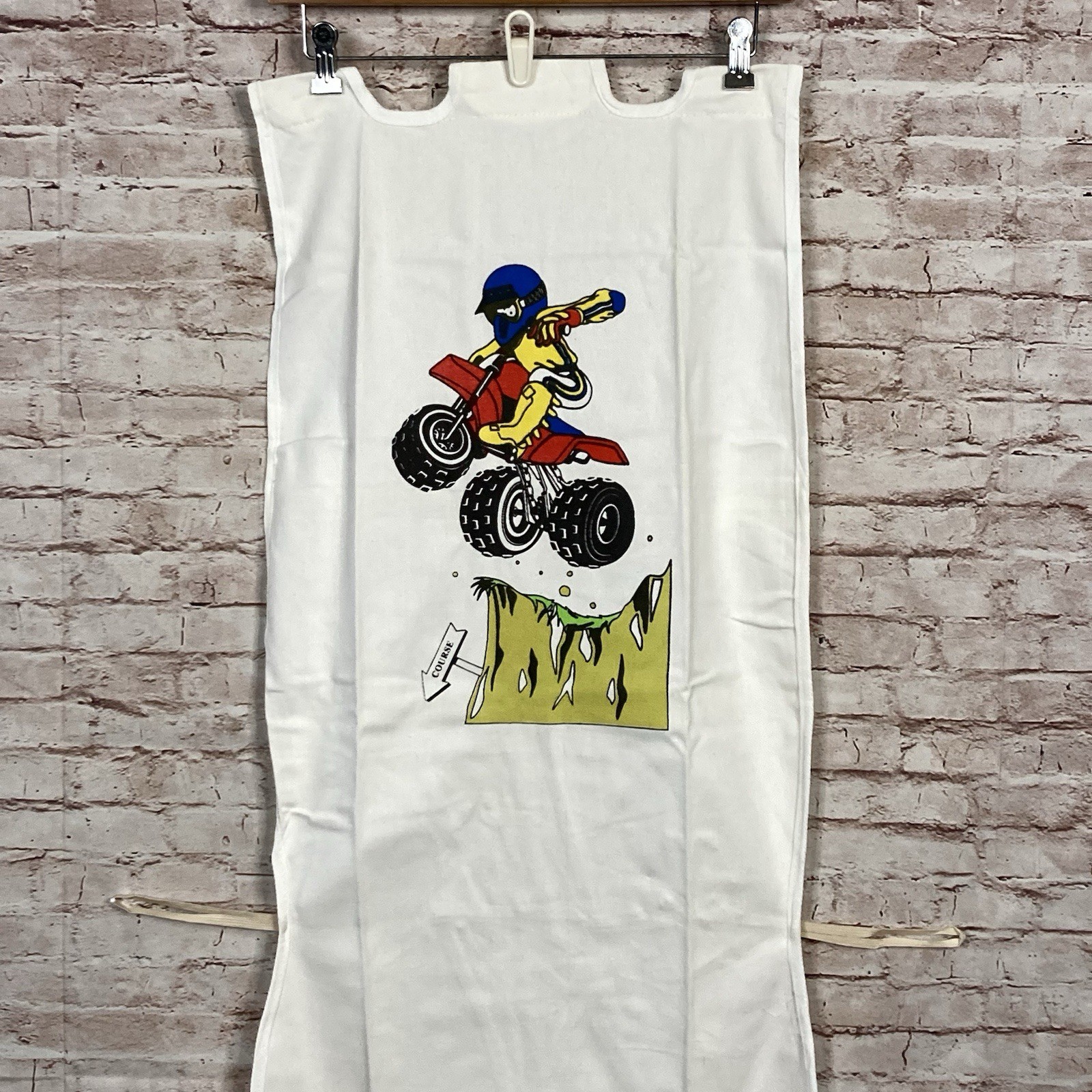 Vintage ATV Three Wheeler Track Canvas Banner Fun Bikes Sondervig Track 47×19