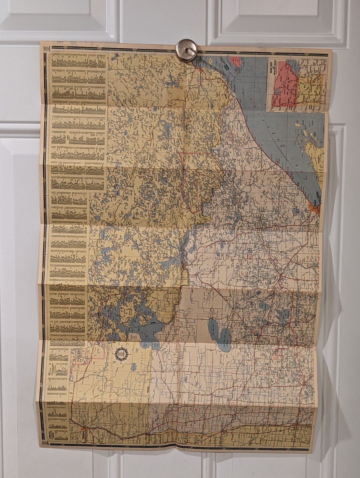 Old Original 1940s Cities Service Iowa Oil Company Roadmap Vintage Minnesota