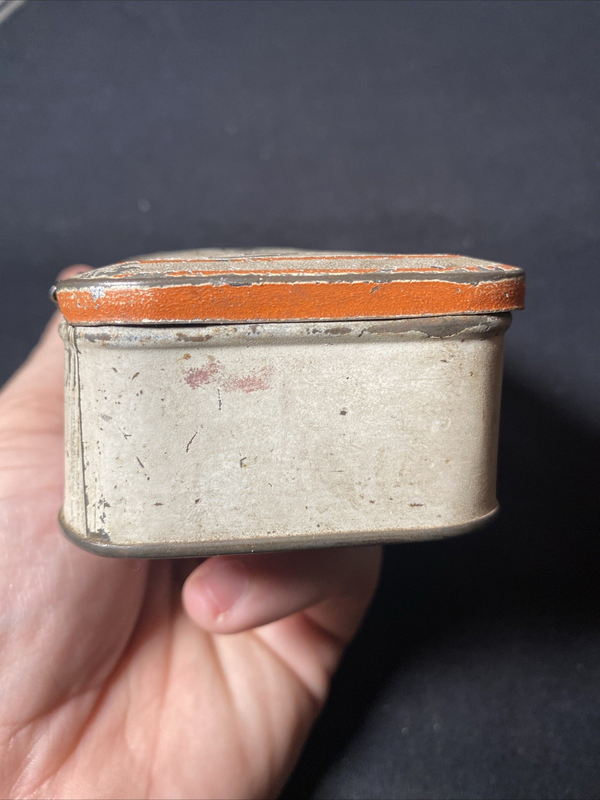 GOOD YEAR” No Rim Cut Tires” Antique TIN IN EXCELLENT PATINA CONDITION RARE!!