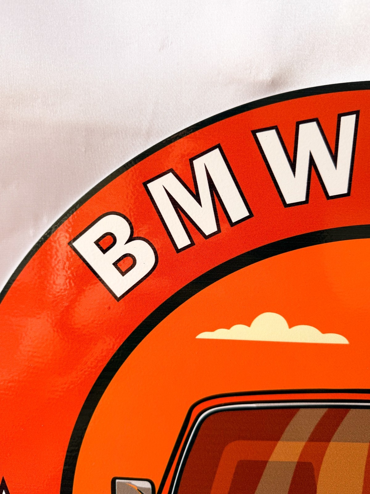 1972 BMW 2002 Bavarian Classic Reborn Heavy Metal Sign XL – 19.7″ (50cm)