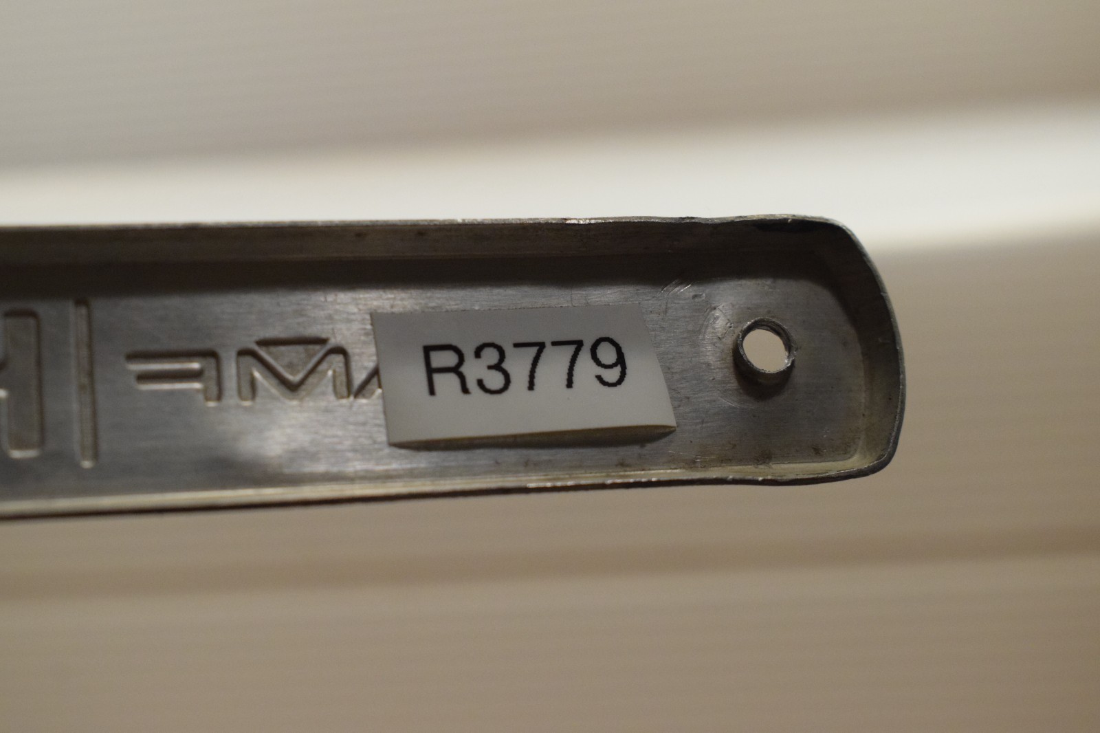 AMF HARLEY-DAVIDSON NAME PLATE FRONT BADGE SIGN 3 WHEEL GOLF CAR CIRCA 1981-1983