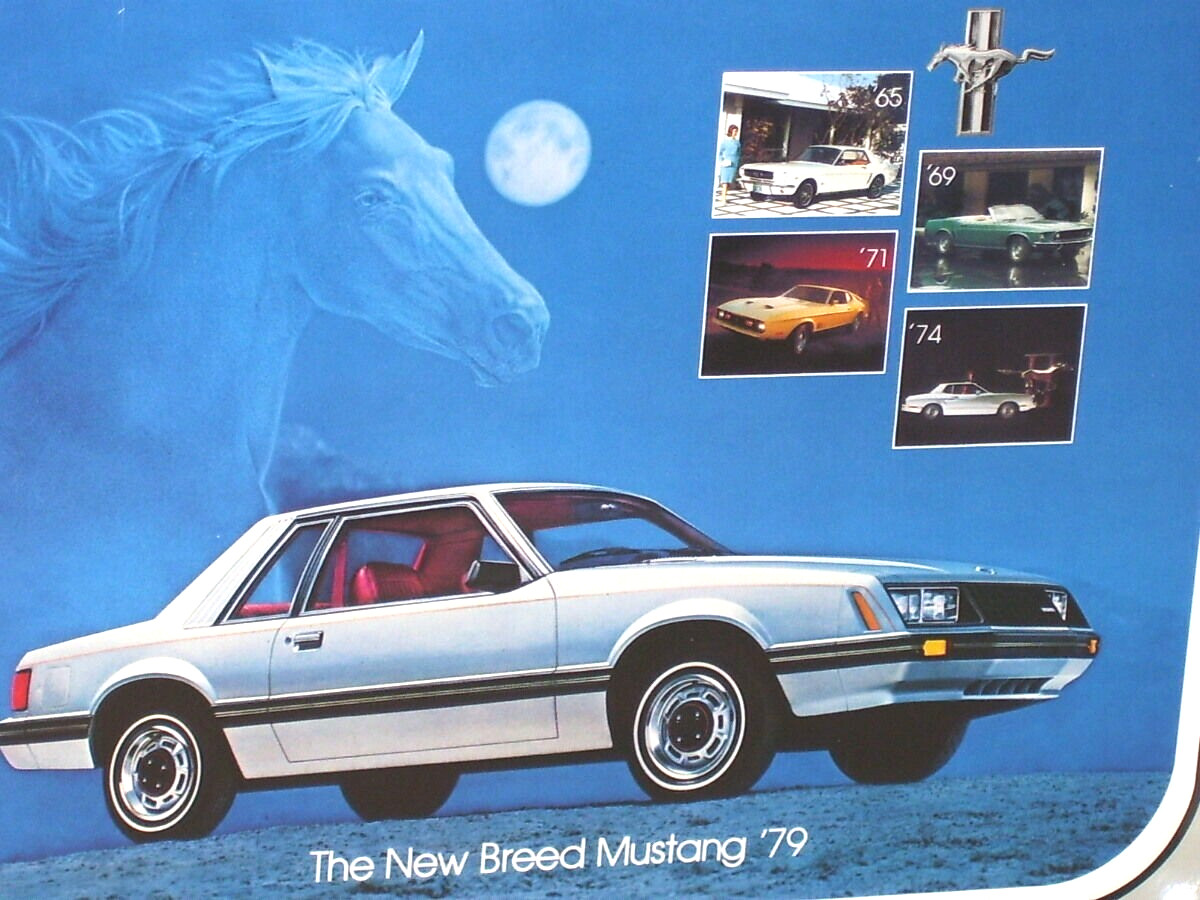 MUSTANG — Original Vintage Sign Tray – DATED “1978” – Tells HISTORY of MUSTANG