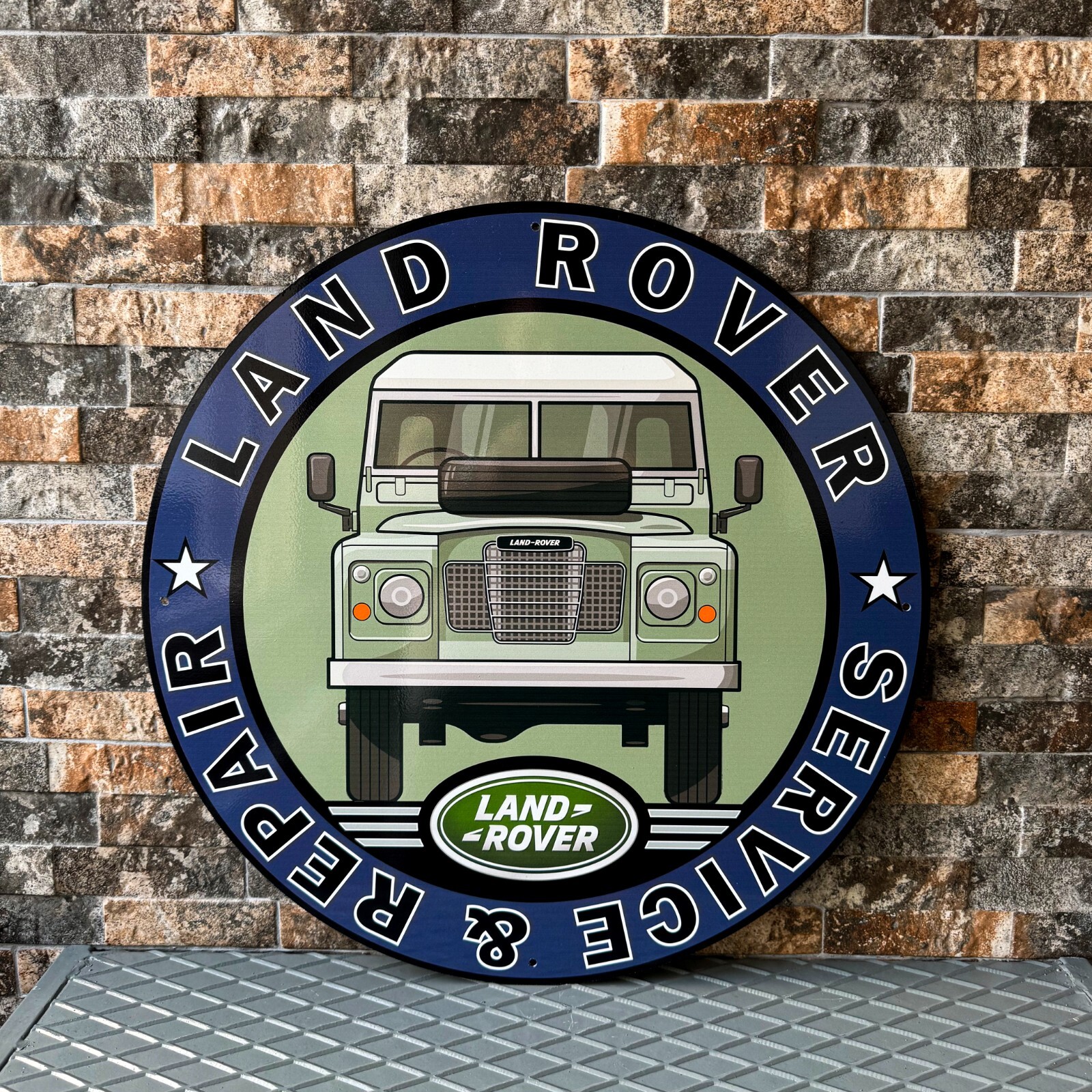 Vintage- High Quality – LAND ROVER RARE SIGN- 19.7″ (50cm)