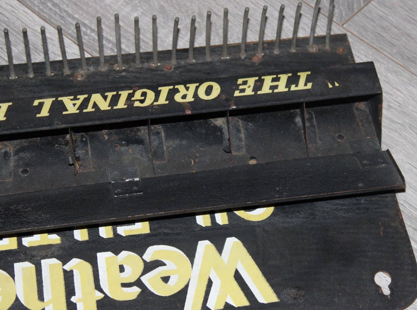 VINTAGE METAL WEATHERHEAD OIL FILTER LINES STORE DISPLAY