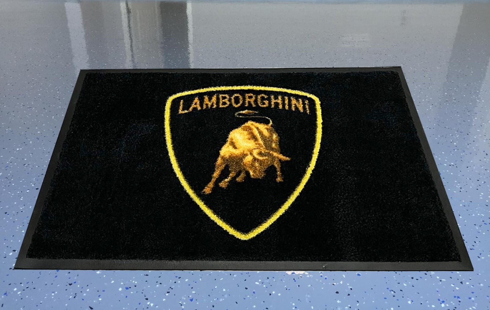Lamborghini Badge Black Floor Door Mat