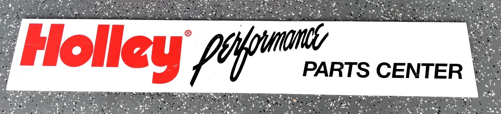 Large! Holley Performance Parts Center Double Sided Sign Carburetor Hot Rod Shop