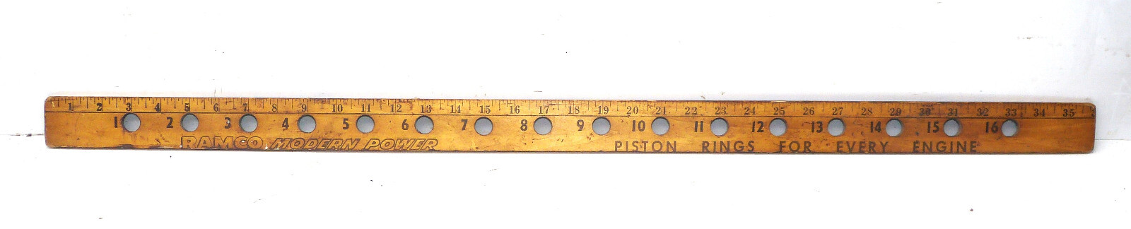 1950s Vintage Auto Parts & Machine Co Valve Automotive Yardstick Washington DC