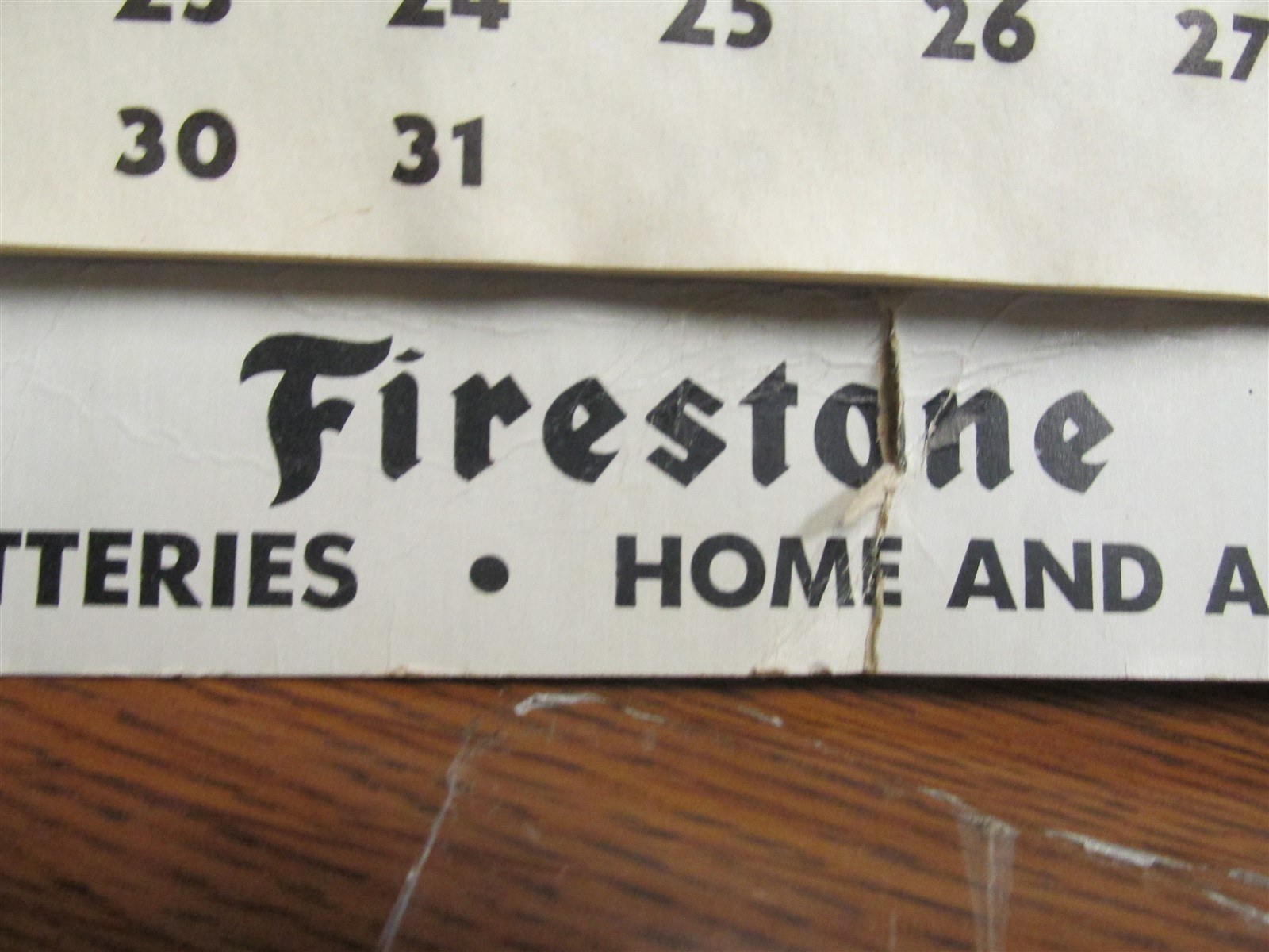 Davison, Mich. Hank’s Bait Shell Service FIRESTONE Tires 1956 Calendar AWESOME!