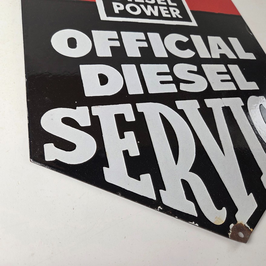 Vintage General Motors Sign – Automobiles Diesel Trucks Porcelain Gas Pump Sign