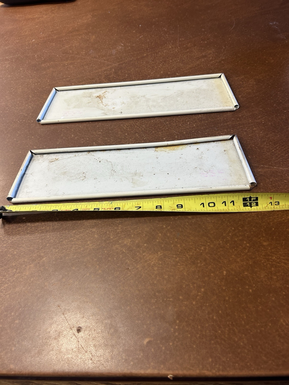 Vintage Pair Falls Mastercraft Tires Display Signs 4 1/8” By 12 1/2” Metal