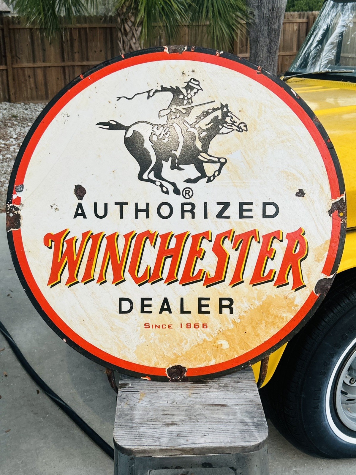 Porcelain Advertising Sign Winchester 30In