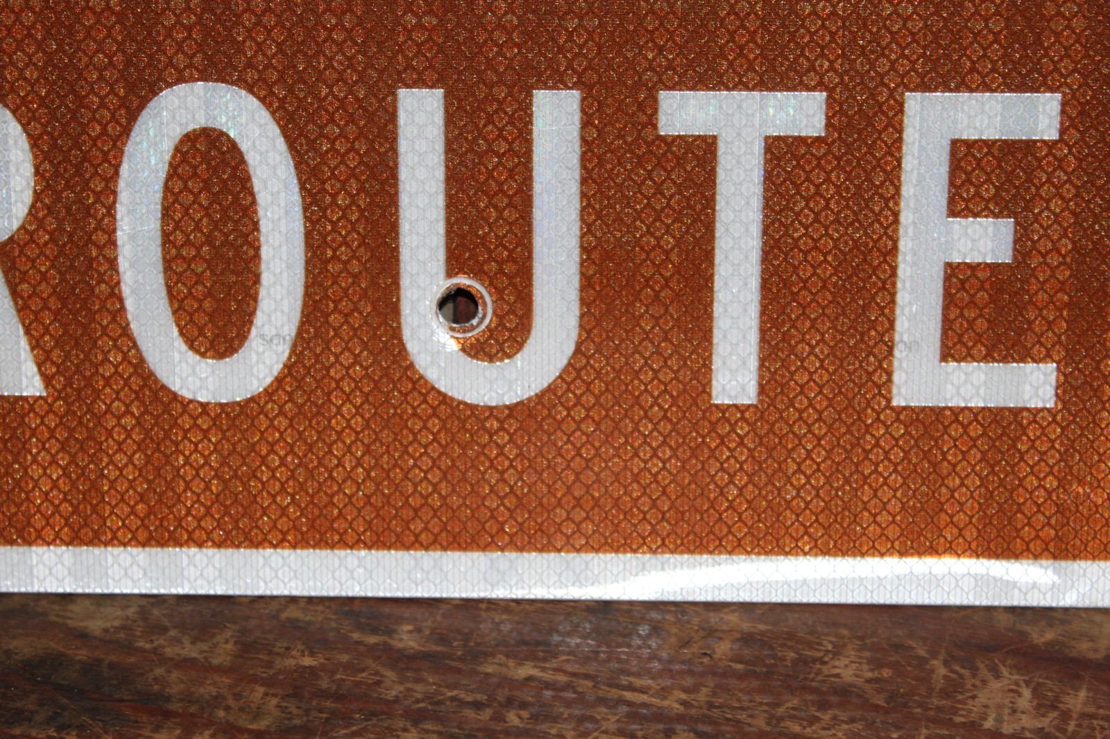 SCARCE 30″ TEXAS US HISTORIC ROUTE 66 HIGHWAY METAL SIGN ALL BROWN VERSION ROAD