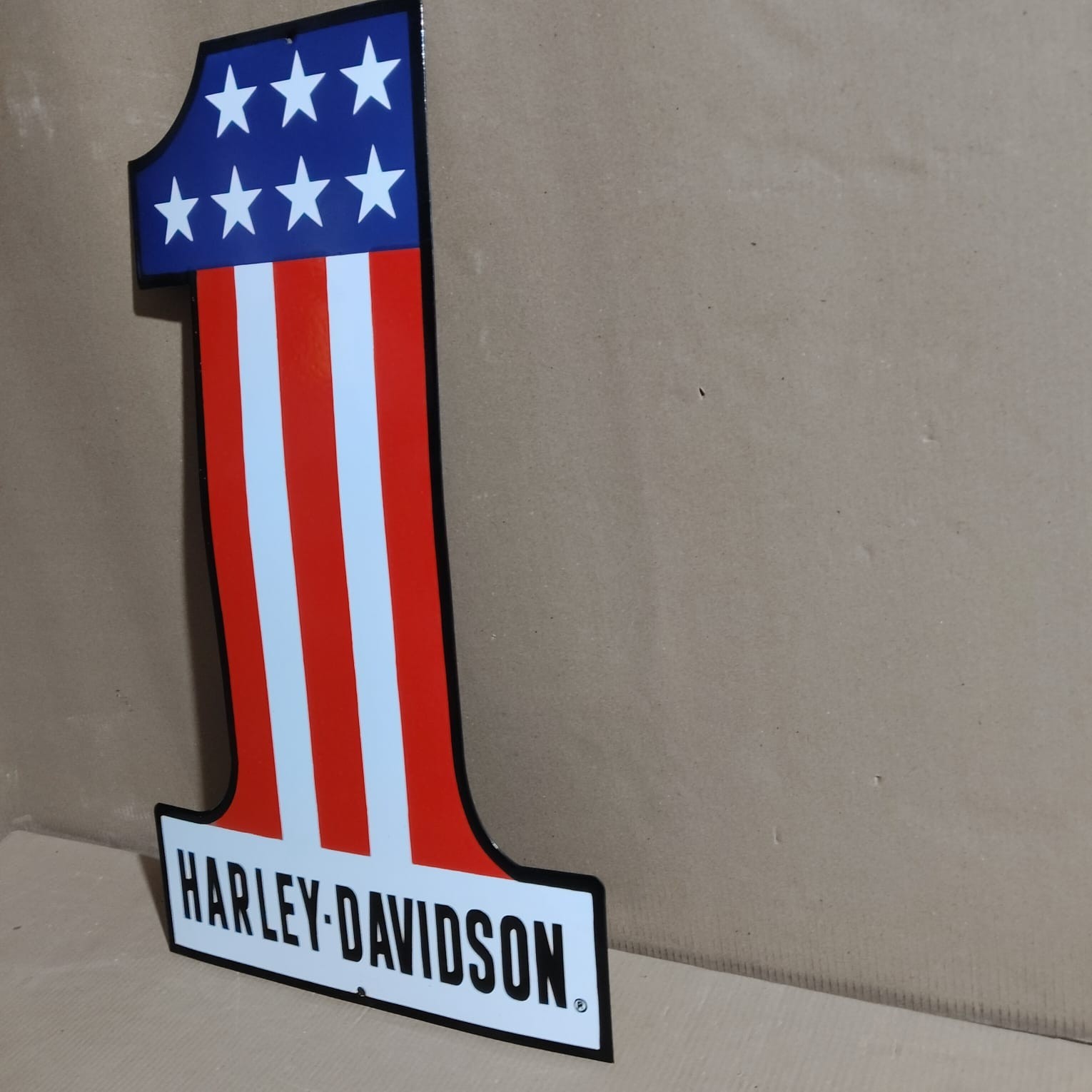 Harley Davidson Porcelain Enamel Sign 30 x 17.5 Inches 1 Sided