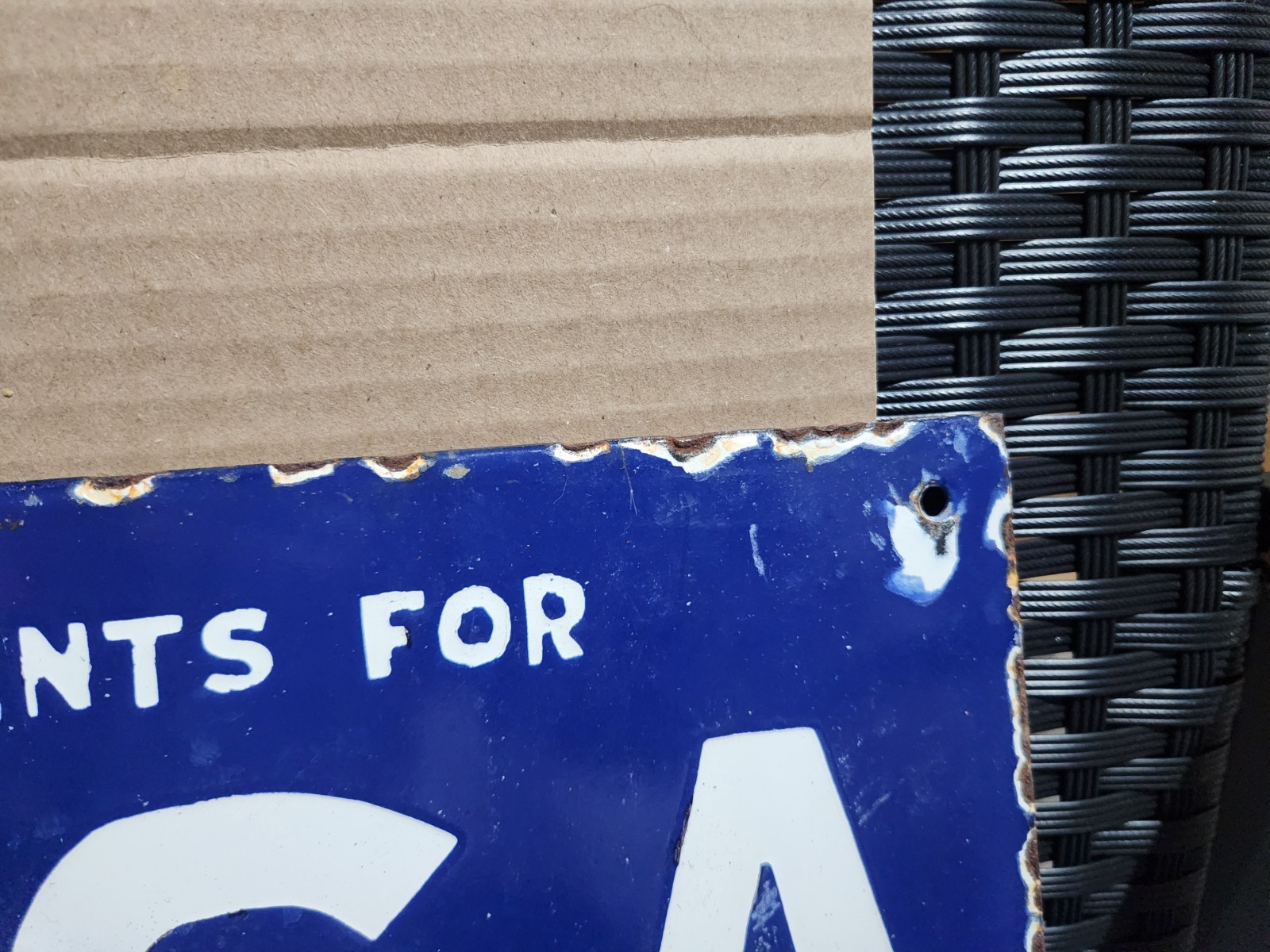 Porcelain Bsa Bicycle Sign