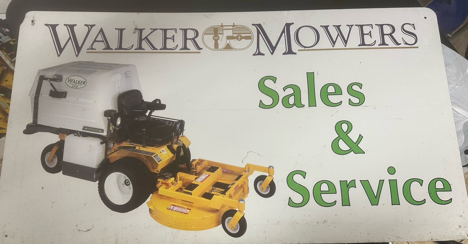 Walker Mower Dealer Sign Advertising