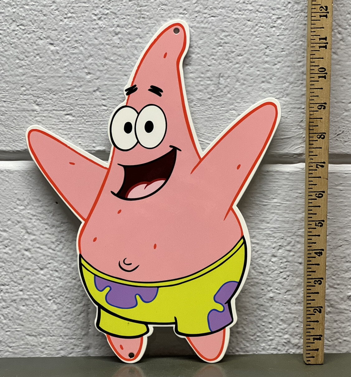 Patrick Star SpongeBob Square Pants Metal Diecut Sign Cartoon Animation Gas Oil