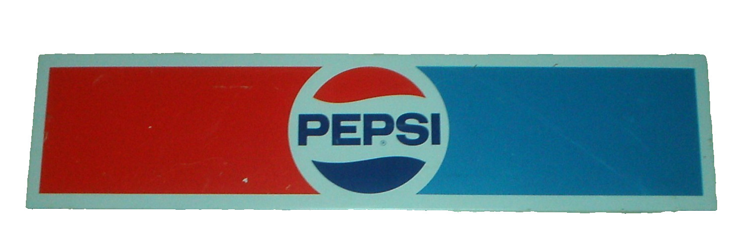 Original Pepsi Cola Metal Gas / Service Station Rack Sign 34″ x 8″ Vintage