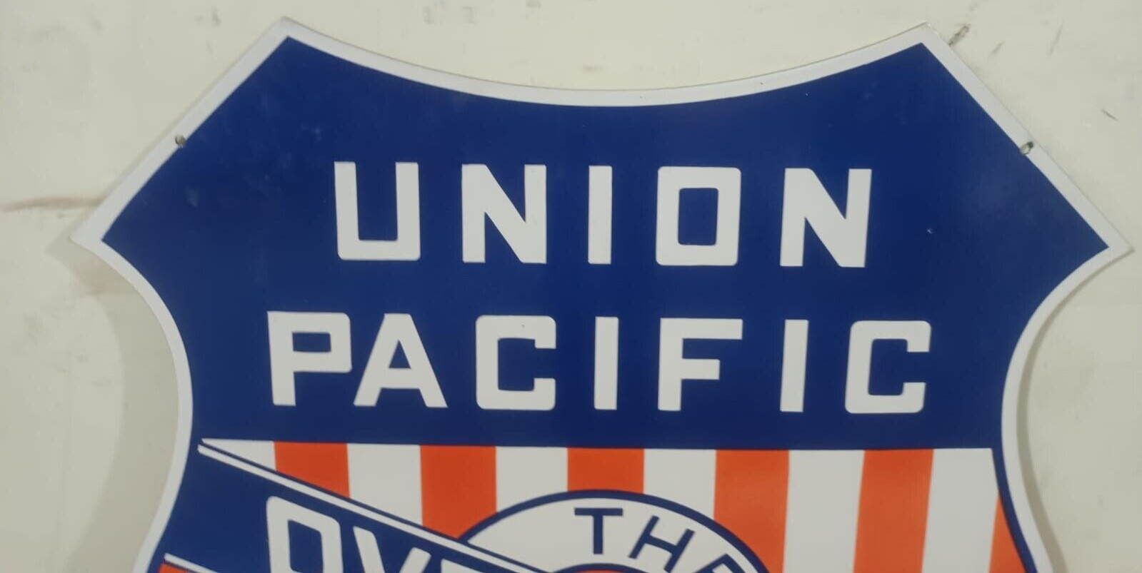 Vintage DSP Union Pacific Gas s & Oil Porcelain Enamel Sign.