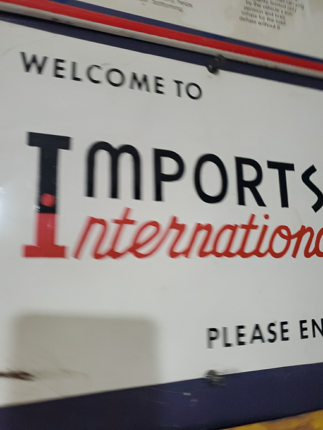 Imports International Audi BMW Porsche 14.5 x 8 Trade Sign Exotic Cars Miami FL