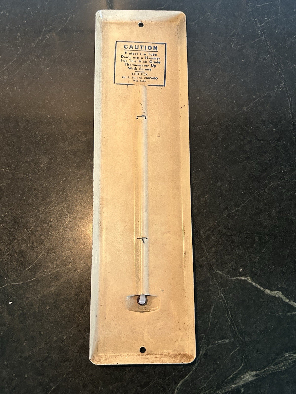Vintage 1954 Standard Oil Fuel Oils Tin Thermometer Advertising Gas Station Sign