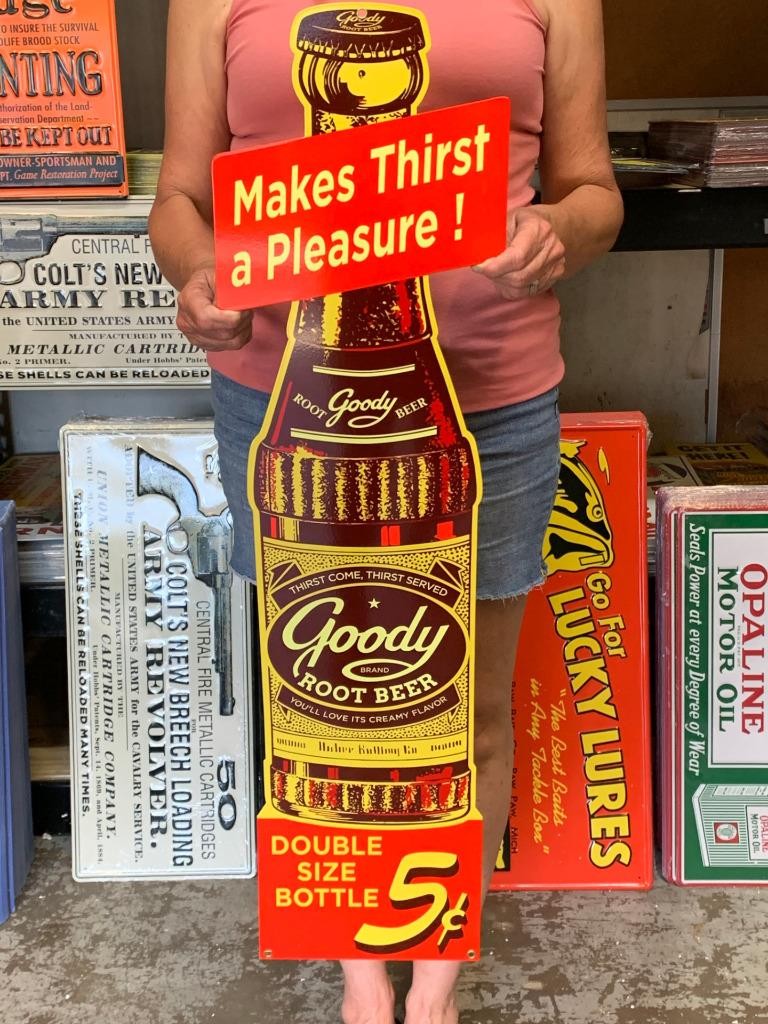 Vintage Style Metal Sign Goodys Root Beer 36×10 Made in USA